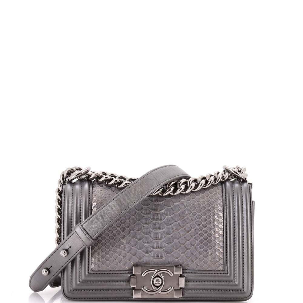 Chanel Boy Flap Bag Python Small #237943C42B